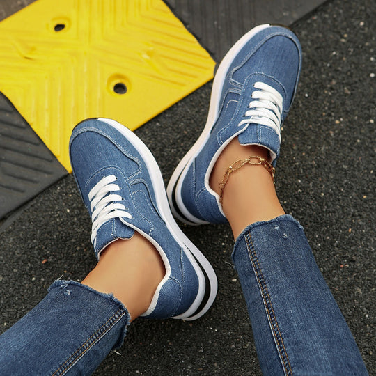 Damen Freizeit-Sneaker mit atmungsaktivem Obermaterial und dämpfender Sohle EB