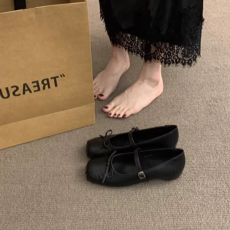 Damen Ballerinas mit zierlicher Schleife und komfortablem Fußbett EB