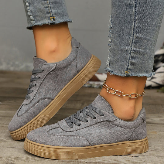 Damen modische Freizeitsneaker aus hochwertigem Textil EB