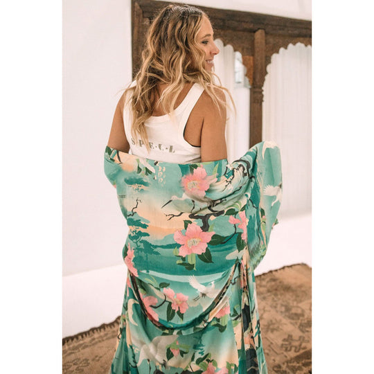 Damen Maxi-Kleid im Boho-Stil EB