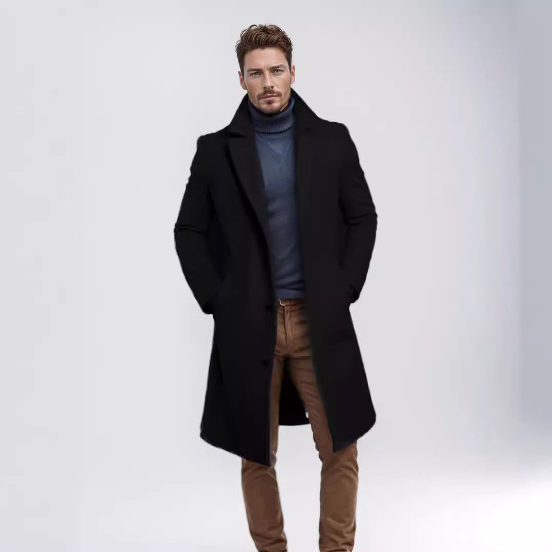 Herren eleganter und warmer Übermantel EB