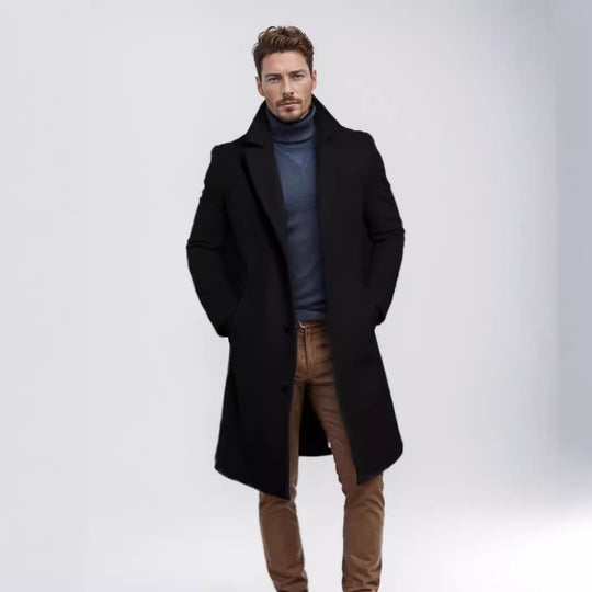 Herren eleganter und warmer Übermantel EB