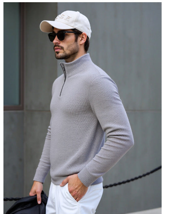 Herren Rollkragenpullover mit modernem Strukturdesign EB