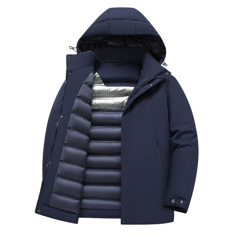 Herren isolierte Funktionsjacke mit kapuze und wasserabweisenden Eigenschaften EB