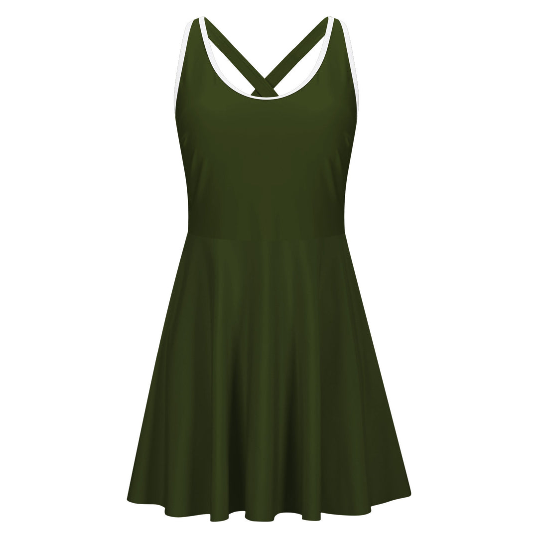 Damen Sportliches Schwimmkleid EB