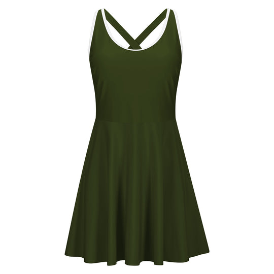 Damen Sportliches Schwimmkleid EB