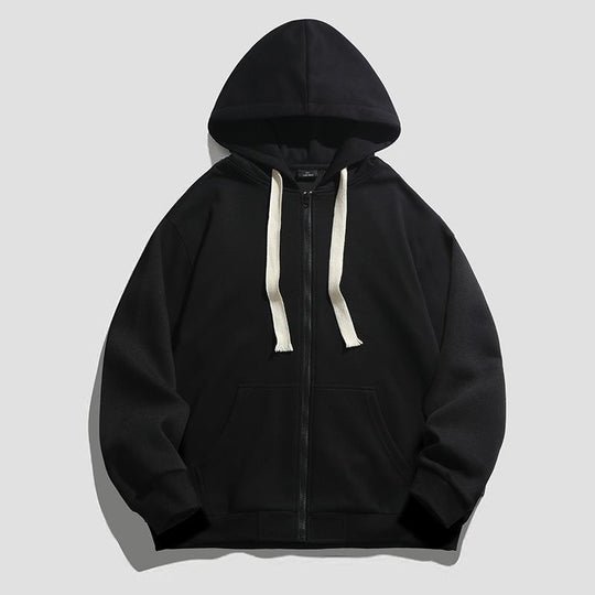 Damen warme Kapuzenjacke mit durchgehendem Reißverschluss und großzügigen Taschen EB