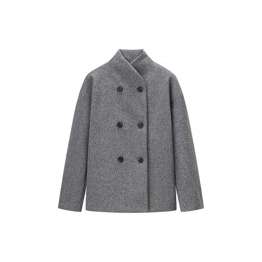 Damen elegante Doppelreiher-Jacke im modischen Schnitt EB