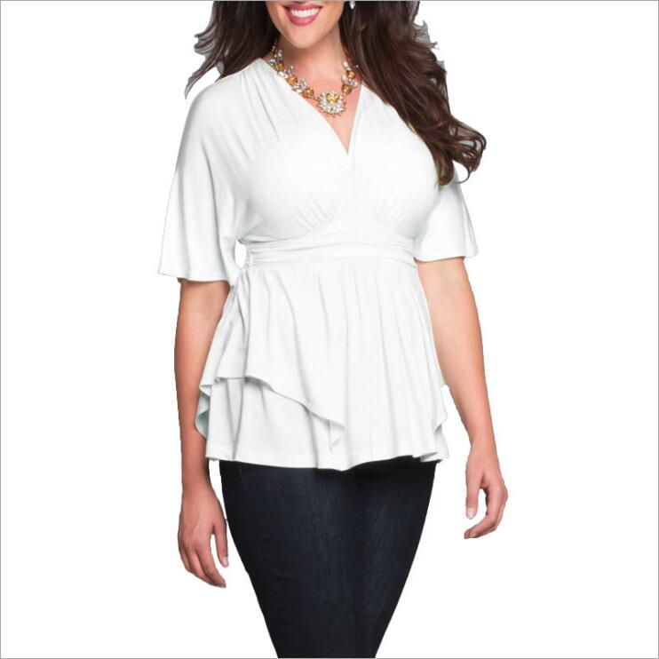 Damen elegantes Wickeloberteil mit fließendem Schnitt EB