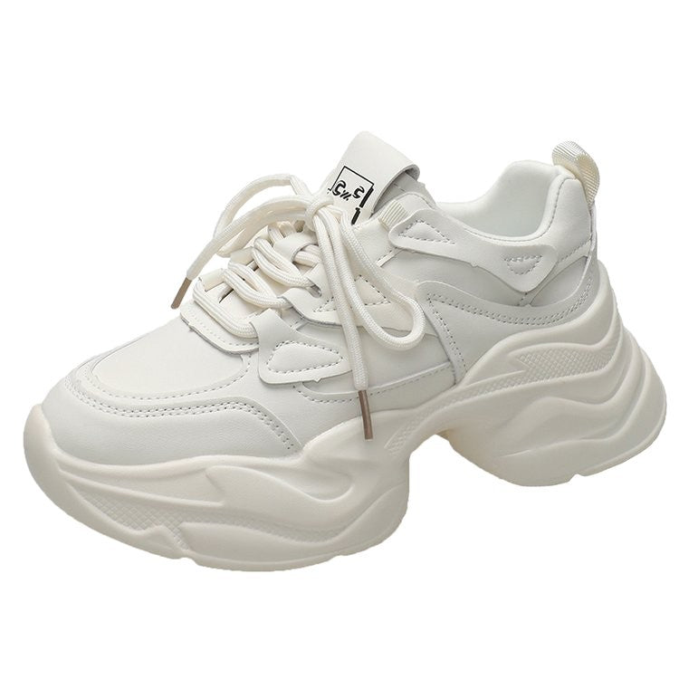 Damen modische Chunky Sneakers mit atmungsaktiver Oberflächenstruktur EB