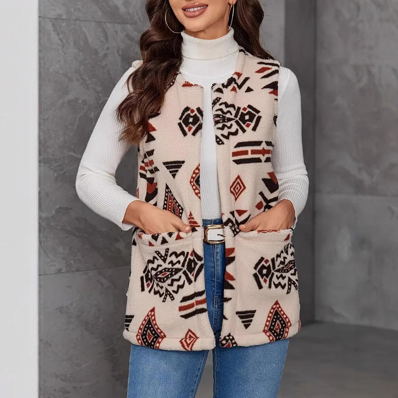 Damen Weste mit modischem Ethno-Design EB