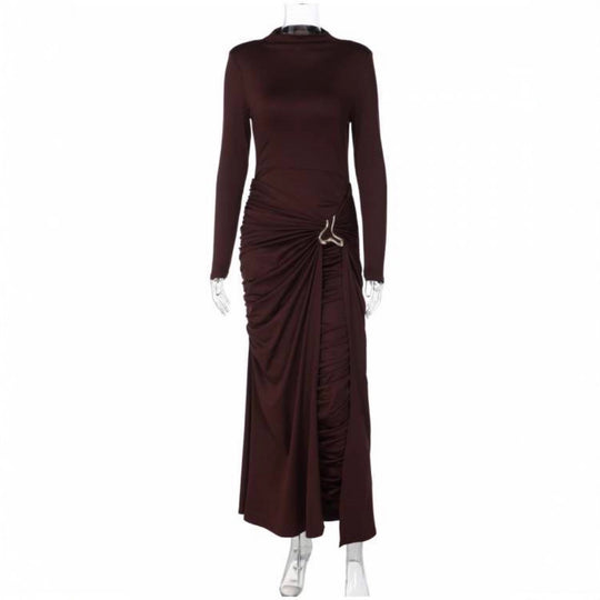Damen Elegantes Kleid mit innovativem Design und kunstvollen Drapierungen EB