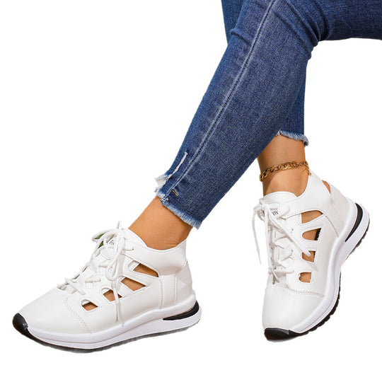 Damen Komfortable Sneaker mit atmungsaktiver Netzstruktur und elegantem Design EB