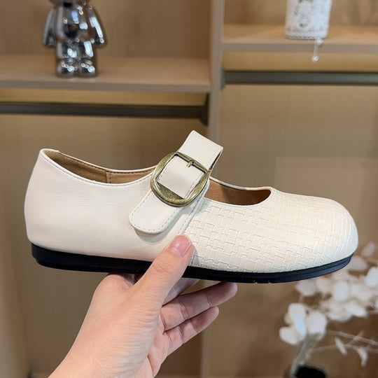Damen Ballerinas mit eleganter Schnallenverzierung und komfortablem Fußbett EB