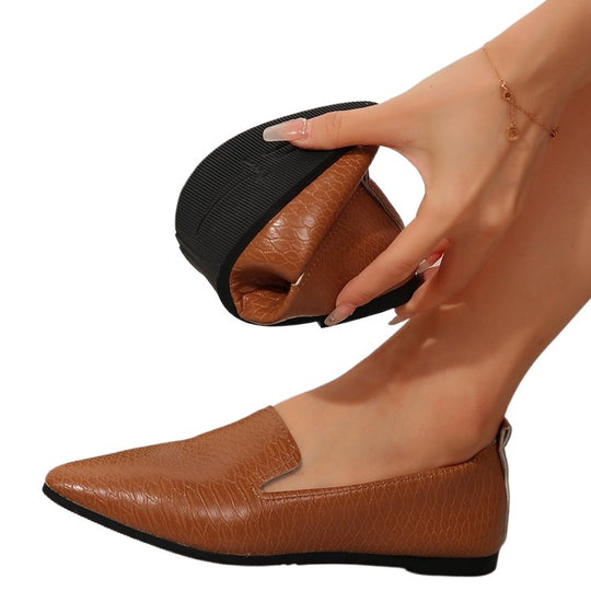 Damen Bequeme Ballerinas mit modischen Kreuzriemen EB