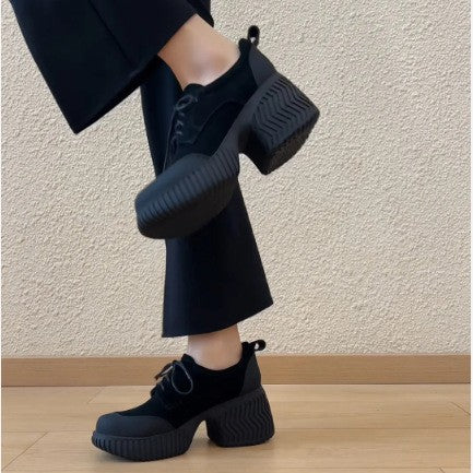 Damen Chunky Sneakers mit markantem Profil und hohem Absatz EB