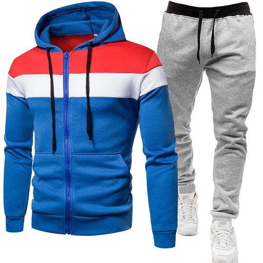 Herren nan zweiteiliges Freizeit-Jogginganzug-Set EB