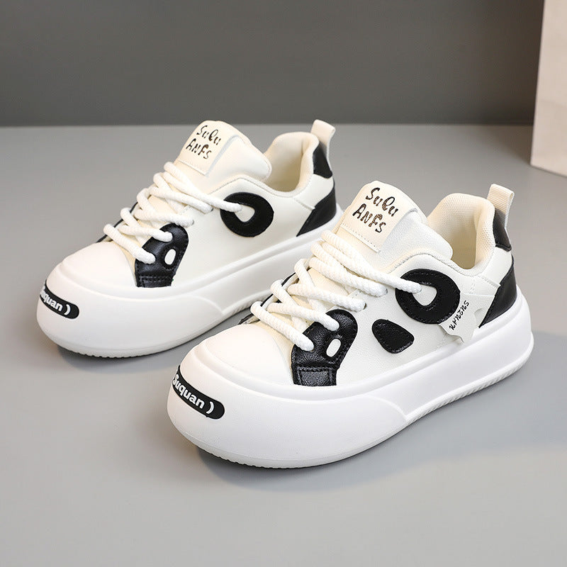 Damen modische Sneakers mit stylischem Farbkontrast und gepolsterter Laufsohle EB
