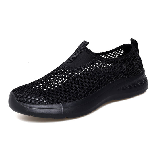 Damen Atmungsaktive Slip-On Sneakers mit elastischem Einschlupfdesign EB