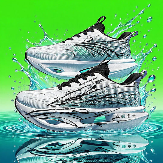 Unisex hydrodynamische Straßen- und Cross-Trainingsneaker mit teilgekapselter Hohlkern-Zwischensohle und reißfestem Ripstop-Obermaterial EB