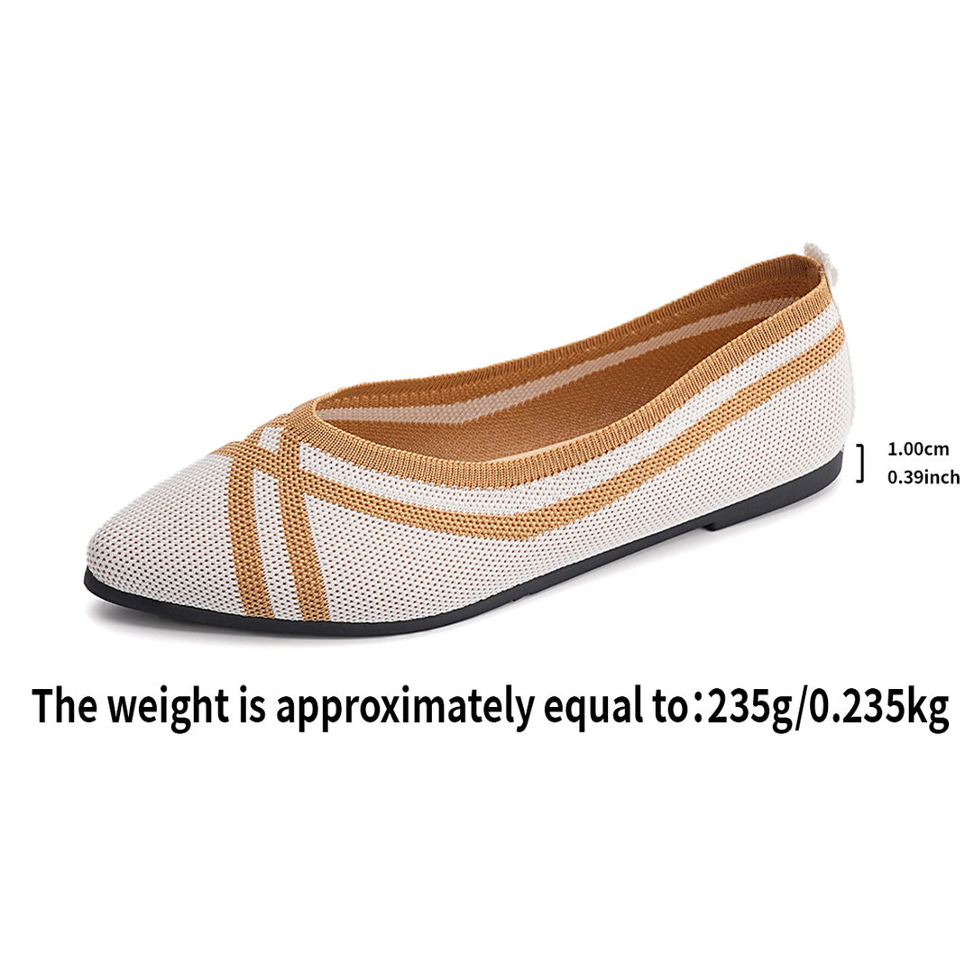 Damen Elegante und luftige Ballerinas mit atmungsaktivem Netzmaterial EB