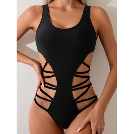 Damen Badeanzug mit raffiniertem Schnitt EB