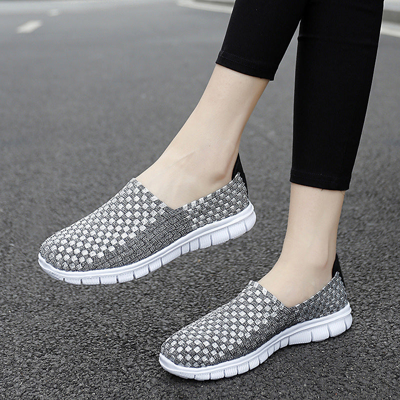 Damen Atmungsaktive Slip-On Sneakers mit flexiblem und leichtem Design EB