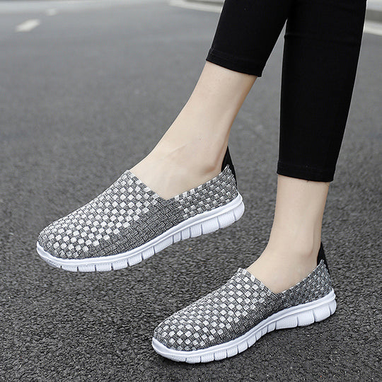 Damen Atmungsaktive Slip-On Sneakers mit flexiblem und leichtem Design EB