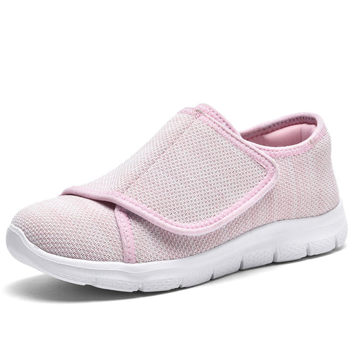 Damen Komfortable Slip-On Sneakers mit verstellbarem Klettverschluss EB