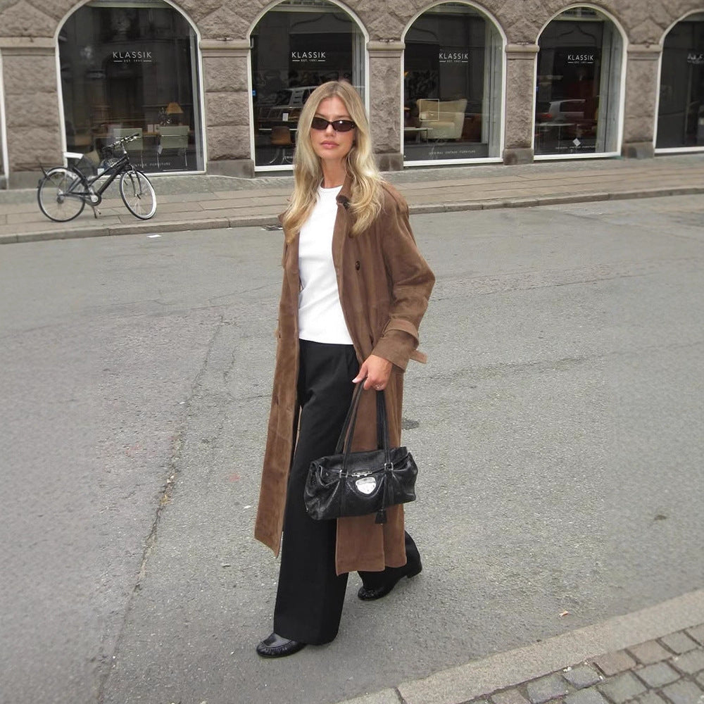 Damen eleganter und stilvoller Longcoat EB