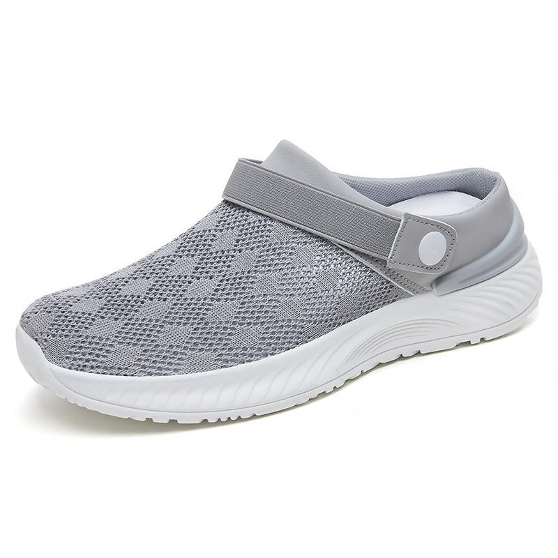 Damen Komfortable Slip-On Freizeitschuhe mit elastischem Knöchelriegel EB