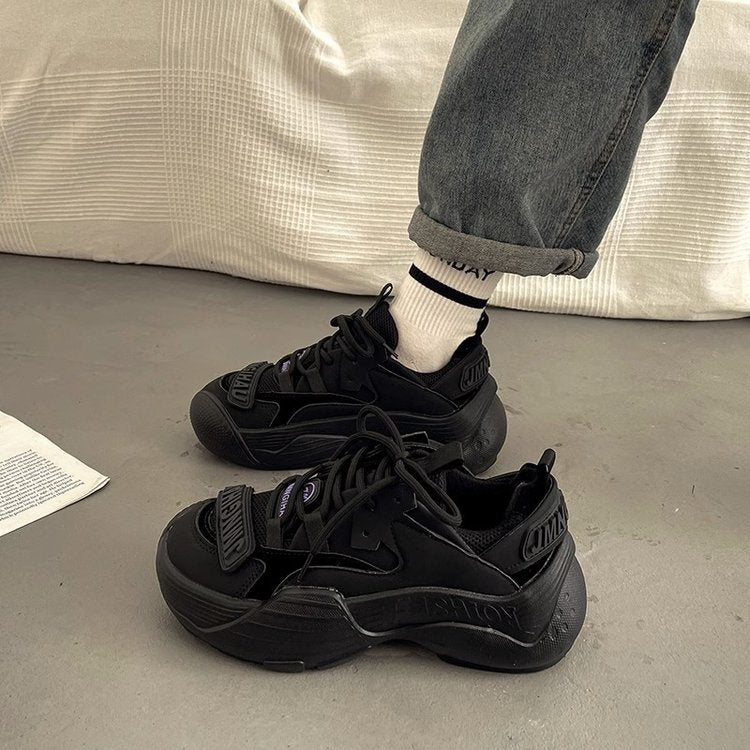 Damen Sportliche Chunky Sneakers mit modernem Design und stabiler Sohle EB
