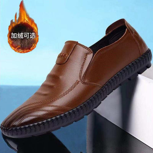 Herren elegante, braune Lederschuhe EB
