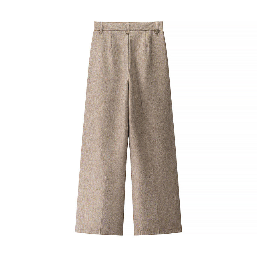 Damen Hosen mit weitem Bein und hoher Taille EB