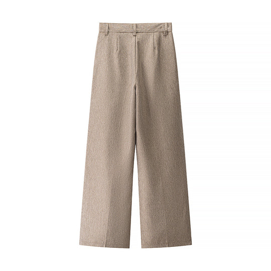 Damen Hosen mit weitem Bein und hoher Taille EB