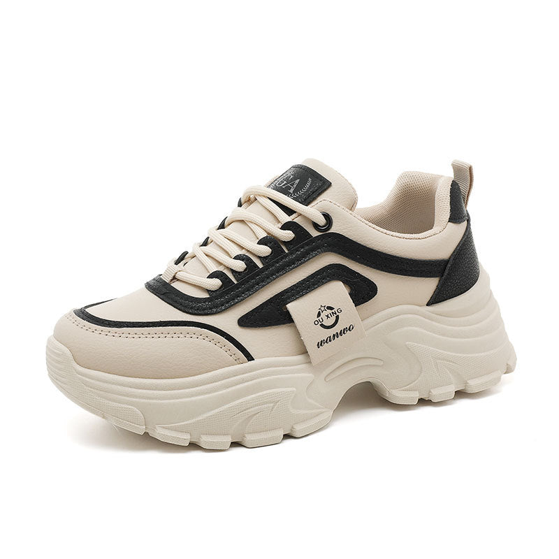 Damen Trendige Chunky Sneakers mit ausgeprägtem Sohlenprofil und atmungsaktivem Obermaterial EB