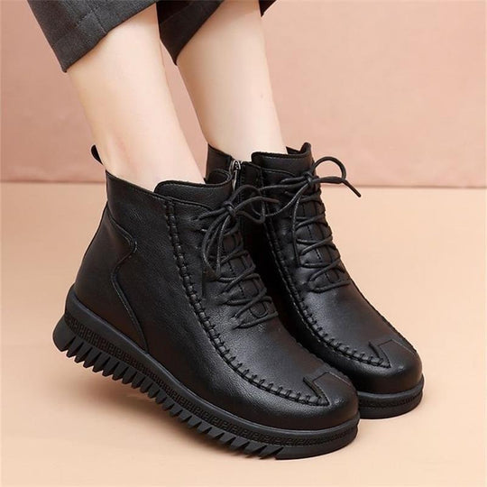 Damen Fashionable Stiefeletten mit hohem Komfort und modischem Reißverschluss EB