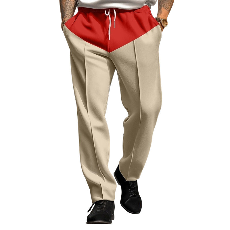 Herren Sportliche Jogginghose mit kontrastrierendem Bund und praktischen Taschen EB