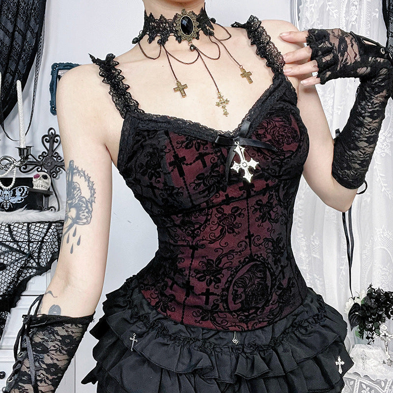 Damen figurbetonte Bluse mit Rüschendetails und Schnürung EB