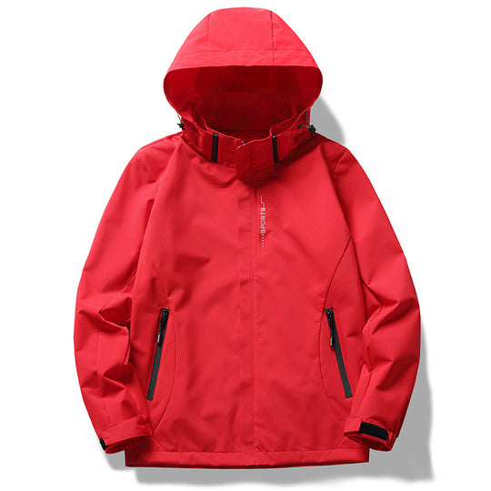 Damen wetterfeste Funktionsjacke mit verstellbarer Kapuze und atmungsaktiven Materialien EB