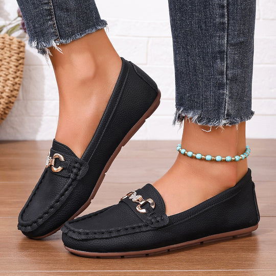 Damen Mokassins mit elegantem Dekor und komfortabler Sohle EB