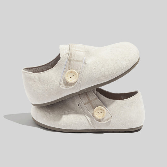 Damen Komfortable Slipper mit modischem Riemen und weicher Sohle EB