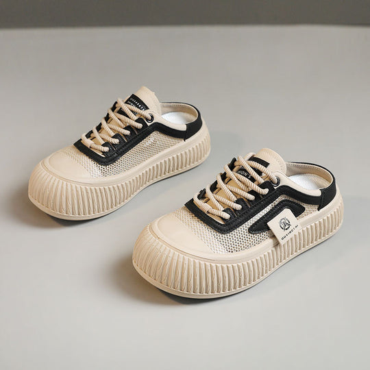 Damen lässige Sneaker mit atmungsaktiver Mesh-Oberfläche und rutschfester Gummisohle EB