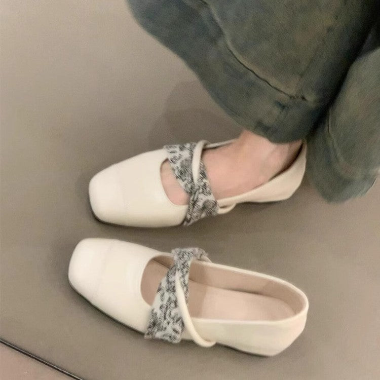 Damen elegante Slipper mit modischer Schnalle und komfortabler Sohle EB