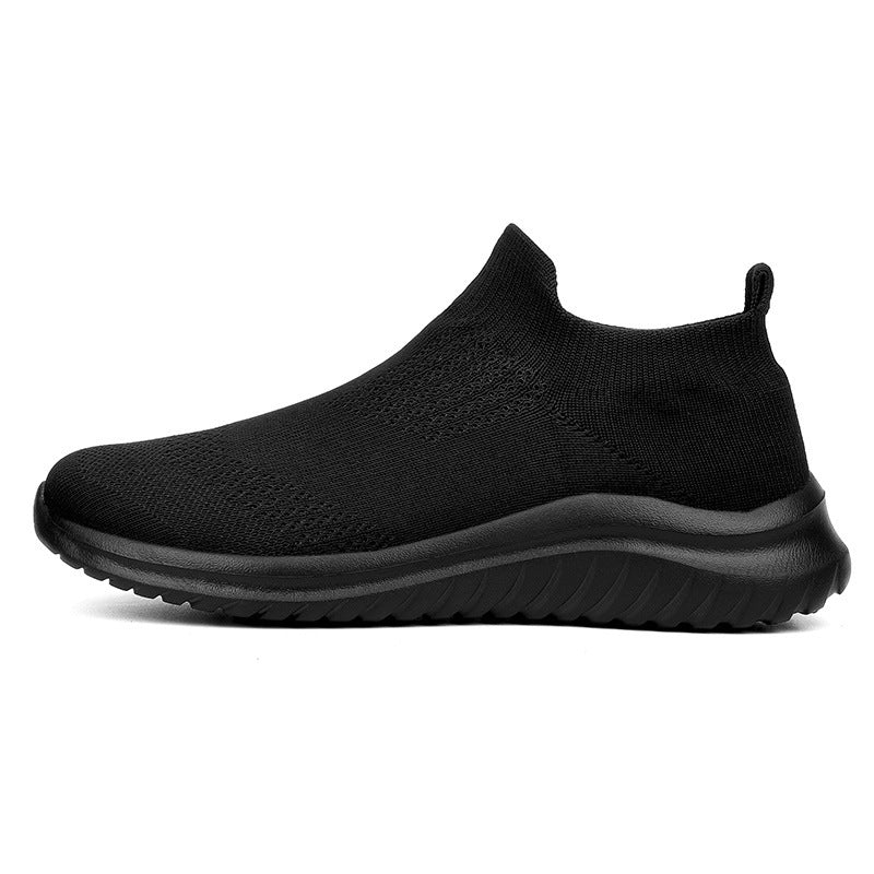 Damen Atmungsaktive Slip-On Sneakers mit flexiblem Strickoberteil EB