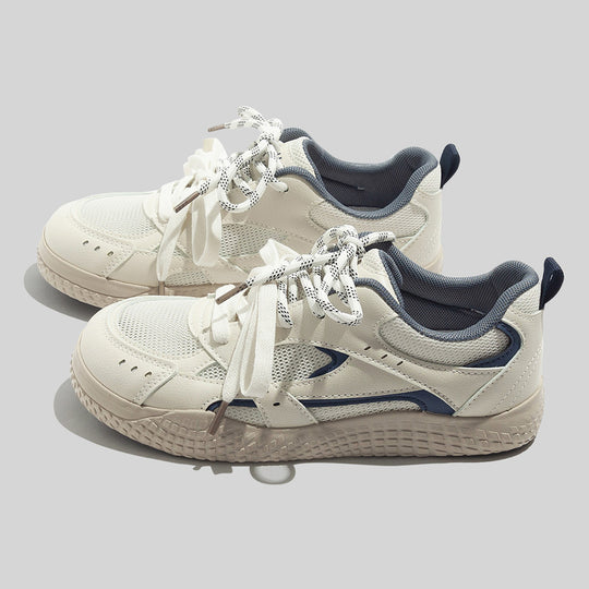 Damen Sportliche Sneaker mit strukturiertem Obermaterial und rutschfester Gummisohle EB