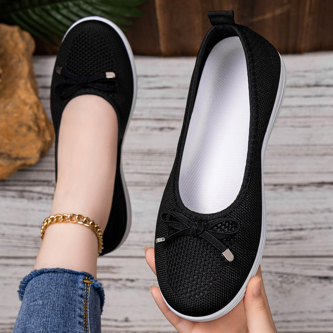 Damen Bequeme Ballerinas mit flexibler Sohle und atmungsaktivem Obermaterial EB