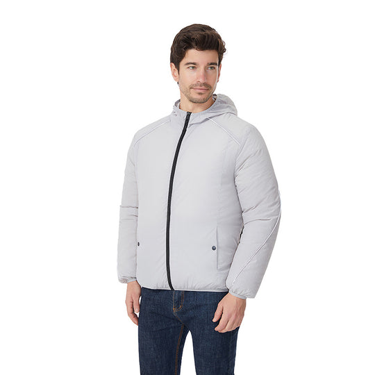 Herren nan leichte wasserdichte Kapuzenjacke winddicht mit reflektierenden Details EB