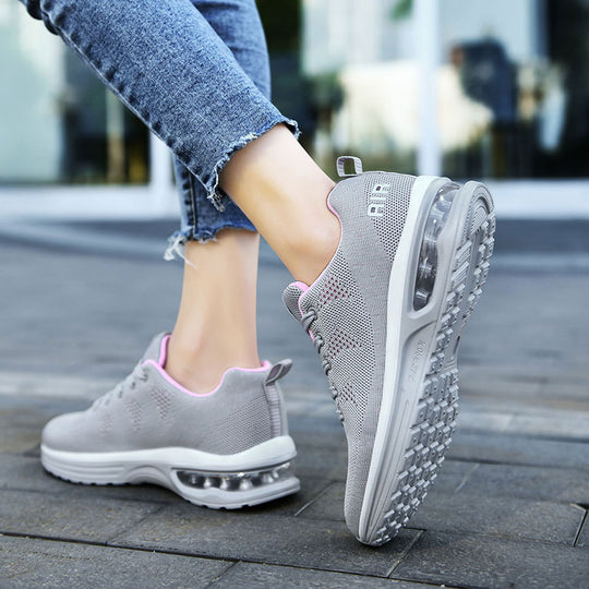 Damen Sportliche Dämpfung Sneakers mit atmungsaktivem Obermaterial und innovativem Design EB