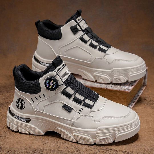 Damen Modische High-Top Sneakers mit innovativem Schnürsystem EB